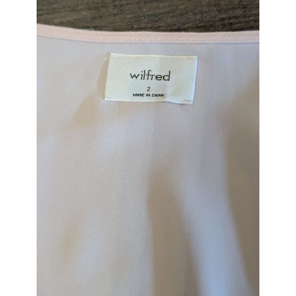 WILFRED ARITZIA Freya Dress Size 2 Rose Quartz Pink Button Front Mini NWT - Picture 3 of 8